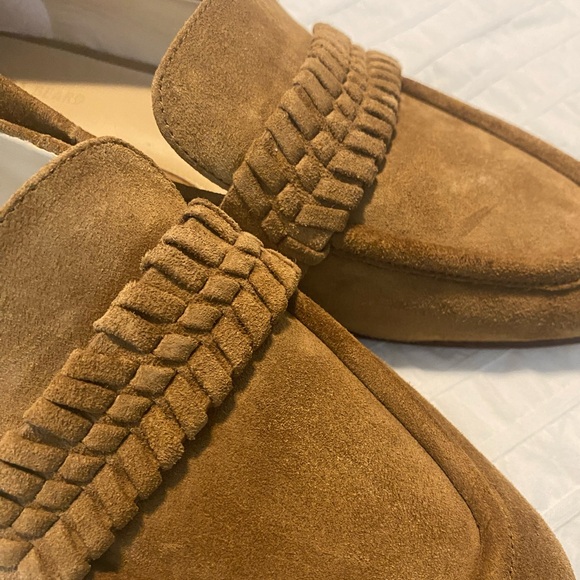 Veronica Beard Arlie Suede Loafer Hazelwood Tan 8 - Picture 6 of 9